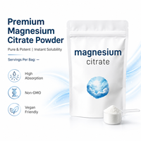 Complément alimentaire en poudre de citrate de magnésium OEM, spécialement formulé pour le soutien nutritionnel et corporel quotidien des adultes