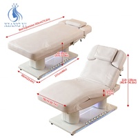 Table de massage et de soin incurvée pour salon de beauté, spa et soins du visage, lit pour extensions de cils