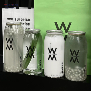 Cấp Thực Phẩm 330Ml 500Ml <span class=keywords><strong>Pop</strong></span> <span class=keywords><strong>Top</strong></span> Nhựa Đóng Hộp Bong Bóng Trà Cà Phê Lạnh Uống Vòng Kéo Có Thể Nhựa Pet Có Thể Làm Máy - Product Image 4