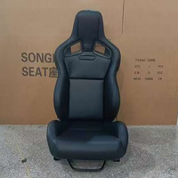 Siège baquet en carbone OEM le plus vendu avec rail coulissant, sièges Recaro Sportster CS en cuir PVC et daim, sièges Recaro Podium
