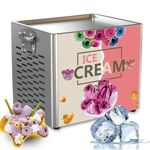 Máquina de rollos de hielo frito de mesa mini fabricante de helados enrollados de estilo tailandés comercial personalizable - Product Image 3