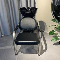 Fauteuil de lavage moderne ShengHui Factory avec cadre métallique, évier de lavage professionnel pour salon, châssis de quincaillerie
