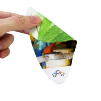 Etiquetas Decorativas Holográficas de Alta Definición, Ecológicas, Impresas en Serigrafía, Resistentes al Agua, con Estampado en Frío, para Envolver Regalos