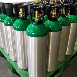 Bouteille de gaz oxygène en aluminium médical 150 bar 200 bar, certifiée CE, pour équipement de thérapie respiratoire, directement de l'usine - Product Image 2