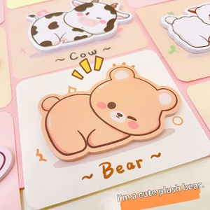 Cute Cartoon <b>Sticky</b> <b>Notes</b>, Creative Korean Style Reusable Memo Message Stickers Notepad Wholesale - Product Image 2