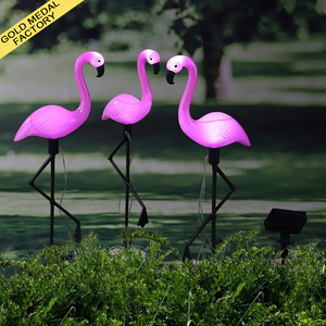 Lámpara de <span class=keywords><strong>Flamenco</strong></span> para exteriores, luces LED impermeables, iluminación de <span class=keywords><strong>Flamenco</strong></span>, decoración de jardín de animales, lámpara de <span class=keywords><strong>Flamenco</strong></span> - Product Image 1