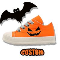 Chaussures personnalisées pour Halloween, production en série, petites quantités, logo personnalisé, baskets tendance pour festival, chaussures de skateboard sur mesure