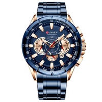Jam Tangan Olahraga Curren Baja Tahan Karat Mewah Merek Top