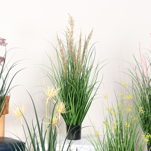 Planta Artificial <span class=keywords><strong>de</strong></span> Plástico con Hojas Verdes, Planta Artificial en Maceta para Decoración <span class=keywords><strong>de</strong></span> Jardín, Decoración del Hogar, Plantas Artificiales - Product Image 4