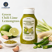 Salsa de Limón y Chile con Hierba Limón, Mezcla Semisólida de 170g, Botella de Condimento para Restaurantes, Venta al por Menor, OEM, Marca Privada, Suministro a Granel
