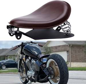 Asiento Individual Universal Estilo Vintage para Motocicleta Bobber Chopper, Piezas de Cojín para <span class=keywords><strong>Harley</strong></span> <span class=keywords><strong>Davidson</strong></span> Iron 883 Sportster Softail - Product Image 5