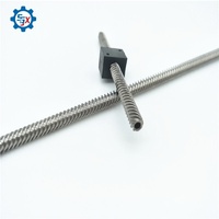 Vis trapézoïdale personnalisée en aluminium pour résoudre le problème de jeu de la vis, éliminer le jeu inversé, ensemble complet vis-écrou, modèle 305