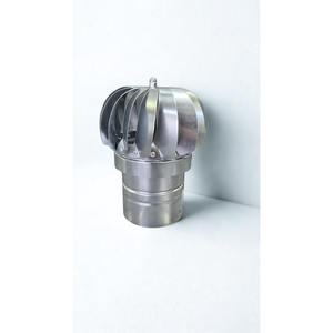 Ventilador de Techo Industrial de Acero Inoxidable, Tipo Campana Rotatoria Impulsada por el Viento, Independiente, Estilo Italiano, para Extracción de Gases de Combustión y Aire - Product Image 1