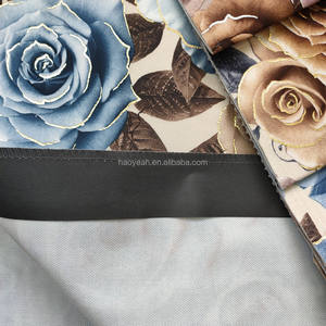 Grosir murah 100% kain beludru poliester cetakan warna-warni kain super lembut imitasi untuk sofa - Product Image 4