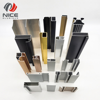Profils de cadre de placard en aluminium durable série 6000, profil en aluminium pour armoire