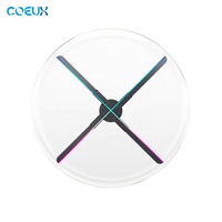 Panneau lumineux publicitaire extérieur rotatif en acrylique holographique 3D, attrayant et personnalisable