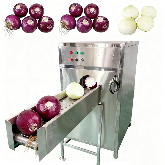 Industrial Onion Head Root Cutting Machine Commerical Onion Cutter Machine Spring Onion Tail Cutting Machine
