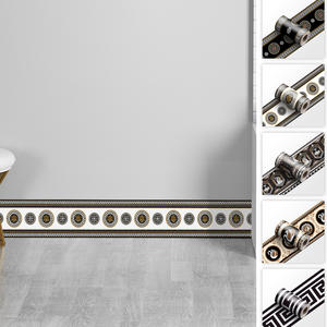 Autocollant de Plinthe Rayée Auto-Adhésive Décorative Murale pour Rénovation de Cuisine, Orientation Transversale - Product Image 4