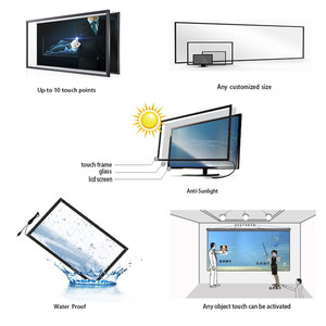 Interactive IR Touchscreen Video Wall for <strong>Multi</strong>-<strong>Screen</strong> Display 10-Point <strong>USB</strong> Interface New Interactive Touchscreen with <strong>Overlay</strong> - Product Image 3