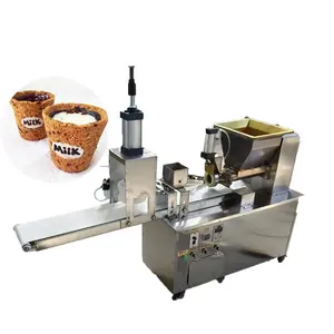 Preço Industrial Automático Mini Bolo Fortune Biscuit Máquinas De Fabricação Pequeno Copo De Chá Cookie Maker Biscuit Making Machine