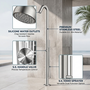 Ensemble de <span class=keywords><strong>douche</strong></span> à main de style contemporain en provenance du Guangdong pour une utilisation en jardin, à la plage ou à la <span class=keywords><strong>piscine</strong></span>, en intérieur ou en extérieur - Product Image 4