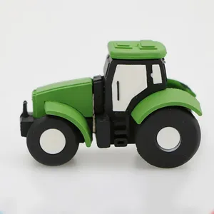 Custom low price Christmas cute Tractor shape memory stick usb 2.0 flash drive agricultural machinery shape usb disk