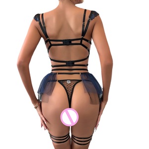 Tuta da Donna con Ricami e Spalline Incrociate in Rete Trasparente, Stile Coreano alla Moda, Nuovo Abbigliamento Trendy 4RF - Product Image 4