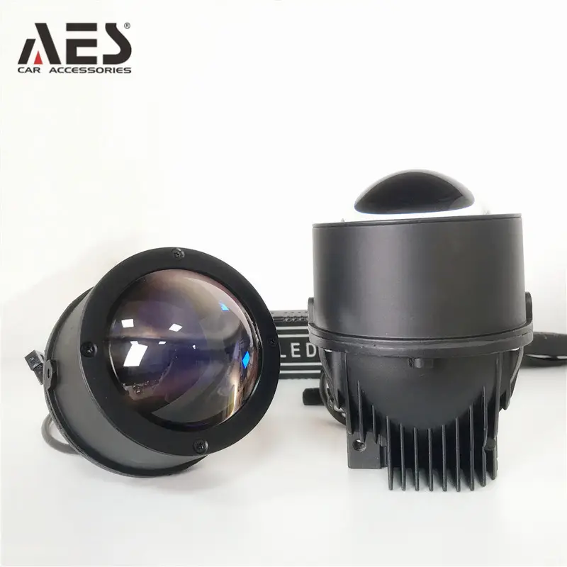 Top picks AES Q8 foglight tricolor biled projector lens 3 inch for car headlight universal installation