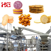 Ligne de production automatique et fiable de craquelins de riz certifiée CE, ligne de production de snacks de riz, ligne de production de craquelins de riz soufflé