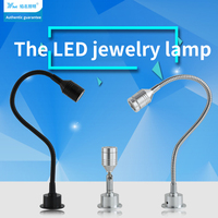 Foco LED de Pared de 1W, Mini Lámpara de Mostrador, Lámpara para Vitrina de Joyería, Lámpara para Vinoteca, Mini Foco Pequeño, Mini Foco Largo