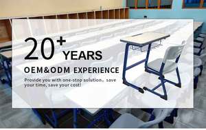 Chất lượng cao Thiết kế hiện đại thép trường học đồ nội thất lớp học-chiều cao có thể điều chỉnh thương mại sinh viên bàn ghế đặt cho các tổ chức - Product Image 4