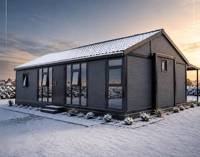 Maison conteneur moderne préfabriquée extensible 3 chambres Toit isolé Panneaux muraux en polyuréthane Convient aux régions froides
