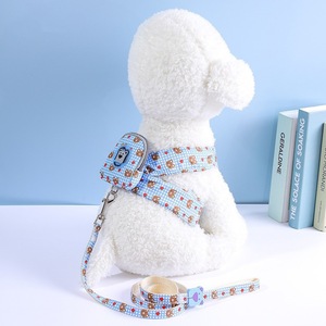 Großhandel verstellbare benutzer definierte Hunde gurt Set langlebige bedruckte Haustier Katzen gürtel Running Walking Rope Rucksack Gurt und Gürtel Set - Product Image 6