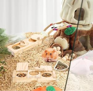 Gelişmiş Çevre Dostu Dayanıklı İnteraktif Ahşap Evcil Hayvan Mama Kabı Bulmaca Oyunu - Product Image 2