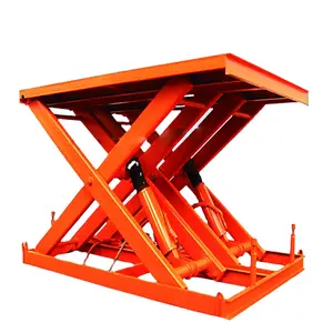 Fixed scissor lift small loading and unloading cargo flow water line lift large tonnage electric hydraulic lifting platform