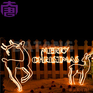 Luces navideñas con diseño de ciervo LED, adecuadas para centros comerciales y decoración festiva, luces temáticas para jardín, parque y exteriores. - Product Image 3