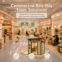Conjunto de Juegos Infantiles para Tienda de Flores Comercial, Mostrador de Esquina Redonda, Certificado TUV, Diseño para Operador, Apto para Centros Comerciales