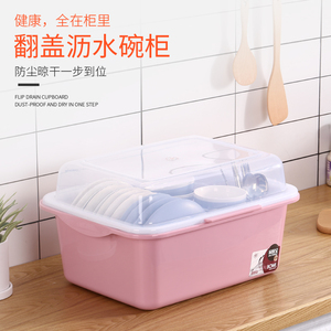 Estante de plástico multifunción para platos de cocina, bandeja de drenaje y placa de cubierta - Product Image 5