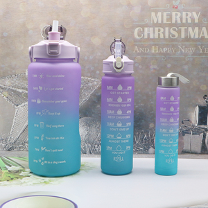 <span class=keywords><strong>2</strong></span> L Plastic Halve Gallon Gym Drinkwaterfles Tomados Botella De Agua <span class=keywords><strong>3</strong></span> En 1 Motiverende Waterfles Met Tijdmarkeringen - Product Image 2