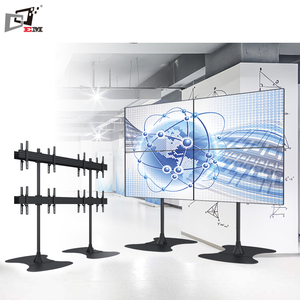 2X2 Quad Screen Floor Stand Video Wall <span class=keywords><strong>Mount</strong></span> Independiente para <span class=keywords><strong>TV</strong></span> de 32 pulgadas a 65 pulgadas con brazo fijo - Product Image 4