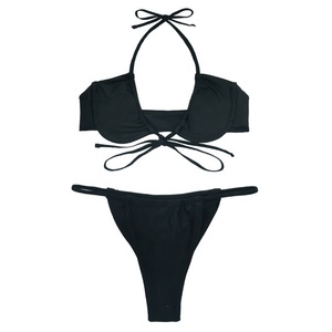 Costume da Bagno Sexy a Due Pezzi con Lacci Triangolari Stile Europeo, <span class=keywords><strong>Micro</strong></span> <span class=keywords><strong>Bikini</strong></span> Mujer - Product Image 6