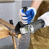 Meuleuse d'angle sans fil à batterie lithium 230 mm - Qualité industrielle professionnelle 10000 tr/min pour acier inoxydable et découpe