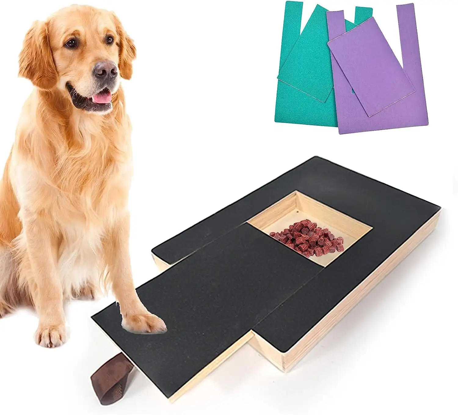 अनुकूलित अलग ढंग से लकड़ी कुत्ता हथियाने बोर्ड कुत्ते नाखून बोर्ड फ़ाइल इलाज के लिए खरोंच पैड Trimmer पिल्ला के लिए नाखून फाइल