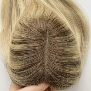 Wholesale Lacetop Wigs Mono For White Women Human Hair Lace Top Cuticle Aligned European Hair Wig