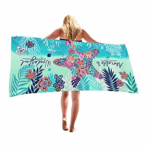 Serviette de plage pour enfants en polyester 250 g/m², motif cupcake mignon rouge et rose, 70x150 cm, séchage rapide, sans sable, été, directement de l'usine - Product Image 3
