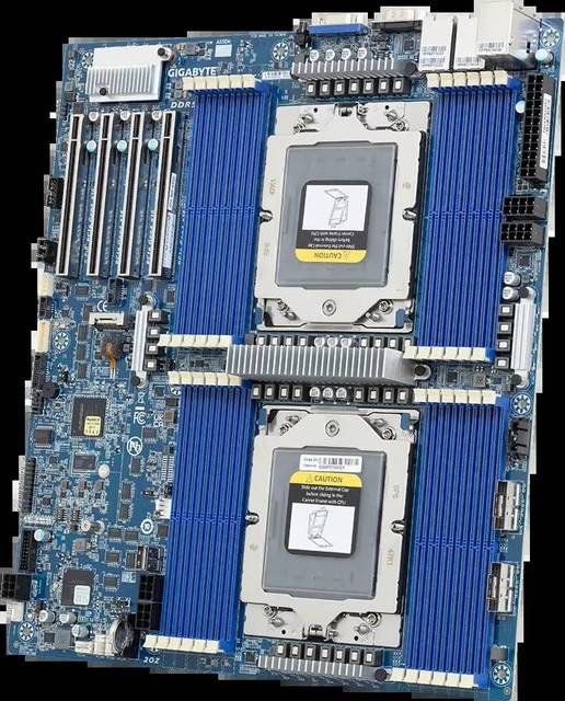 High-Density DDR5 New MZ73-LM1 ATX Server Motherboard LGA 6096 AMD EPYC 9004 Series Processors 32 GB RAM USB Ports