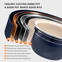 Cuiseur à riz 1,8 L à commande rapide, cuve antiadhésive, fonction vapeur, boîtier en plastique, accessoire spatule