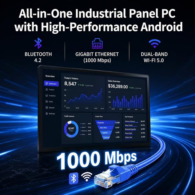 New High-Performance Multitasking Tablet Powered RK3399 Processor Android 12 21.5-inch Touchscreen 4GB RAM for Business Series