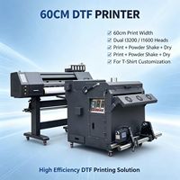 Imprimante DTF Epson 4 têtes de qualité commerciale, format large 60 cm I3200 automatique avec secoueur de poudre, neuve A1, garantie 1 an
