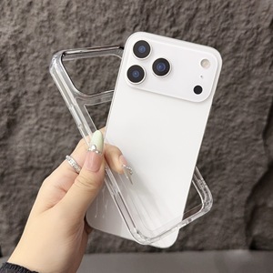 Anillo electrochapado compatible con la funda del teléfono Apple 17 Pro Max para iPhone 17, marco transparente, 17 Air, diseño hueco, simple y moderno - Product Image 3